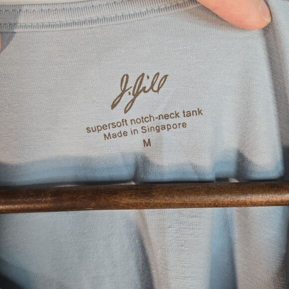 J Jill Supersoft Notch-Neck Tank Womens Medium - Picture 2 of 6